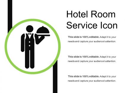 Hotel room service icon