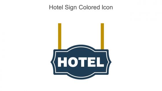 Hotel Sign Colored Icon In Powerpoint Pptx Png And Editable Eps Format