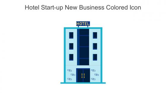 Hotel Start Up New Business Colored Icon In Powerpoint Pptx Png And Editable Eps Format