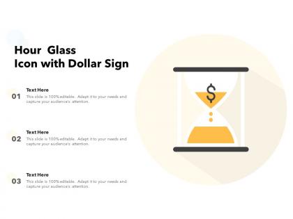 Hour glass icon with dollar sign