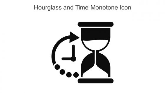 Hourglass And Time Monotone Icon In Powerpoint Pptx Png And Editable Eps Format