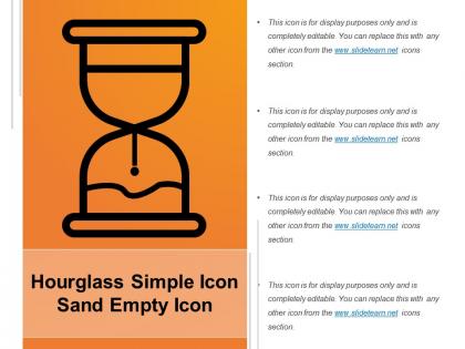Hourglass simple icon sand empty icon