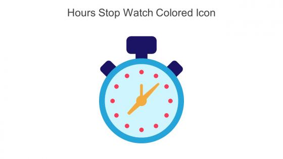 Hours Stop Watch Colored Icon In Powerpoint Pptx Png And Editable Eps Format