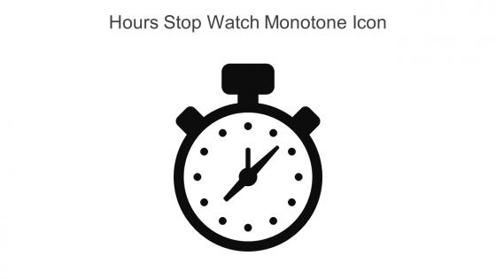 Hours Stop Watch Monotone Icon In Powerpoint Pptx Png And Editable Eps Format