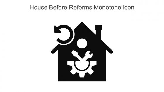 House Before Reforms Monotone Icon In Powerpoint Pptx Png And Editable Eps Format
