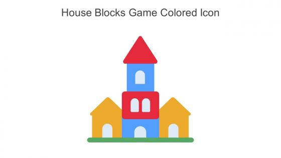 House Blocks Game Colored Icon In Powerpoint Pptx Png And Editable Eps Format