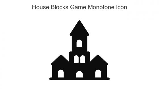 House Blocks Game Monotone Icon In Powerpoint Pptx Png And Editable Eps Format