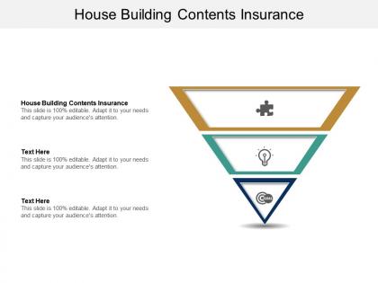 House building contents insurance ppt powerpoint presentation icon clipart images cpb