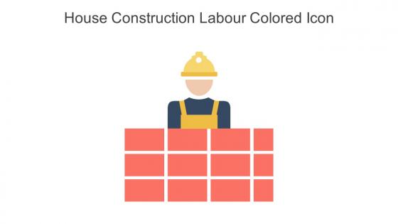 House Construction Labour Colored Icon In Powerpoint Pptx Png And Editable Eps Format