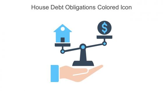 House Debt Obligations Colored Icon In Powerpoint Pptx Png And Editable Eps Format