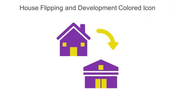 House Flipping And Development Colored Icon In Powerpoint Pptx Png And Editable Eps Format