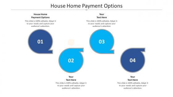 House home payment options ppt powerpoint presentation layouts information cpb