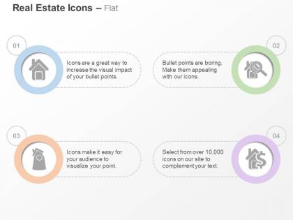 House home search finance growth ppt icons graphics