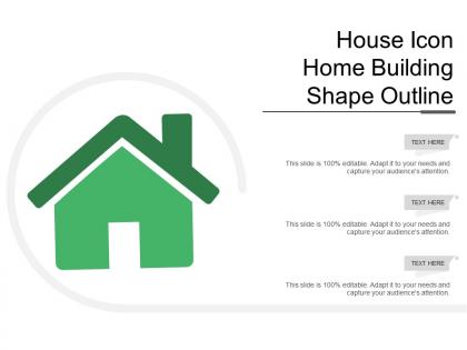 House icon home building shape outline