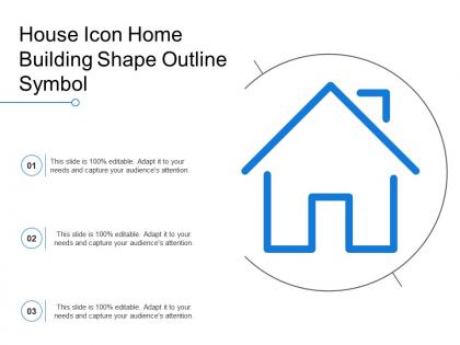 House icon home building shape outline symbol