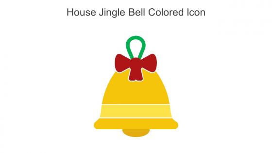 House Jingle Bell Colored Icon In Powerpoint Pptx Png And Editable Eps Format