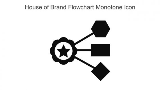 House Of Brand Flowchart Monotone Icon In Powerpoint Pptx Png And Editable Eps Format
