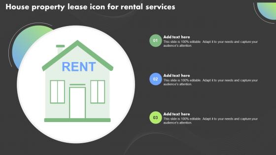 House Property Lease Icon For Rental Services