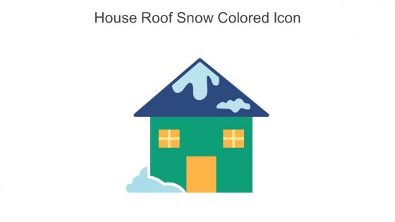 House Roof Snow Colored Icon In Powerpoint Pptx Png And Editable Eps Format
