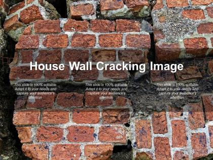 House wall cracking image
