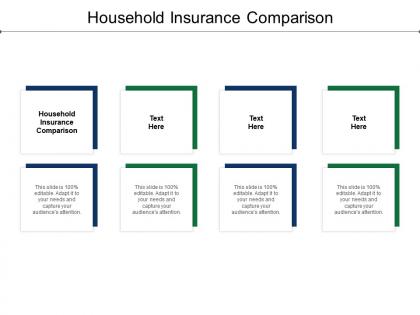 Household insurance comparison ppt powerpoint presentation slides cpb