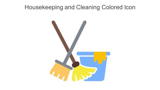 Housekeeping And Cleaning Colored Icon In Powerpoint Pptx Png And Editable Eps Format