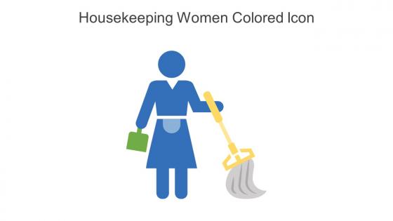 Housekeeping Women Colored Icon In Powerpoint Pptx Png And Editable Eps Format