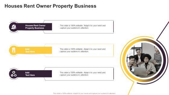 Houses Rent Owner Property Business In Powerpoint And Google Slides Cpb