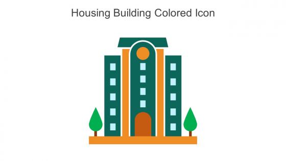 Housing Building Colored Icon In Powerpoint Pptx Png And Editable Eps Format
