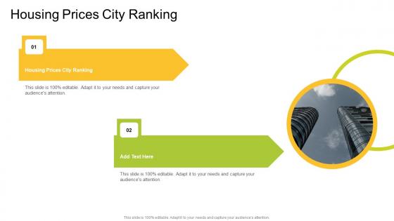 Housing Prices City Ranking In Powerpoint And Google Slides Cpb