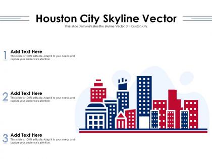 Houston city skyline vector powerpoint presentation ppt template