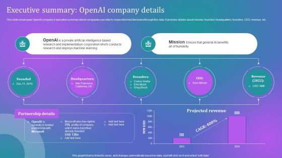 How Businesses Can Integrate Executive Summary Openai Company Details Chatgpt SS V