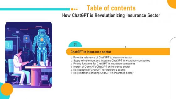 How ChatGPT Is Revolutionizing Insurance Sector Table Of Contents ChatGPT SS