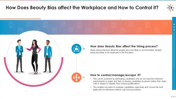 How does beauty bias affect the workplace and how to control it edu ppt