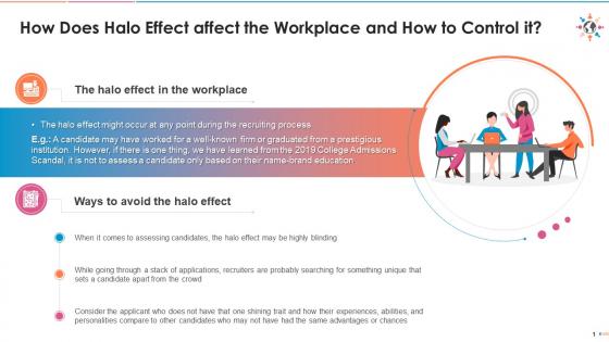 How does halo effect affect the workplace and how to control it edu ppt