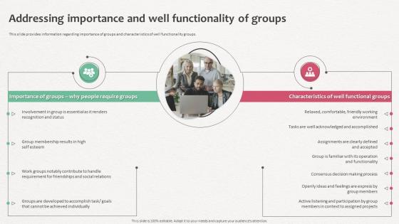 How Does Organization Impact Human Addressing Importance And Well Functionality Of Groups