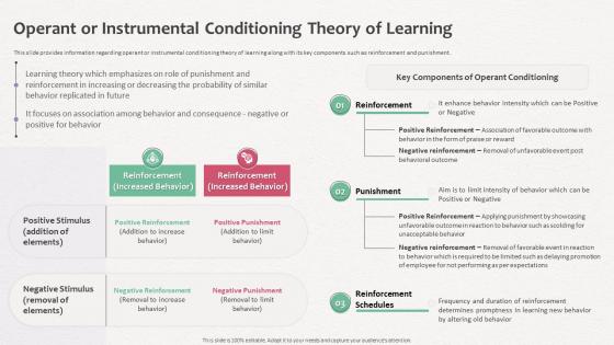 How Does Organization Impact Human Operant Or Instrumental Conditioning Theory Of Learning