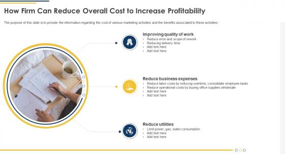 How Firm Can Reduce Overall Cost To Increase Profitability Ppt Powerpoint Presentation File Examples