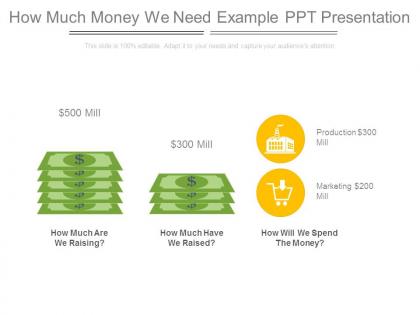 How much money we need example ppt presentation