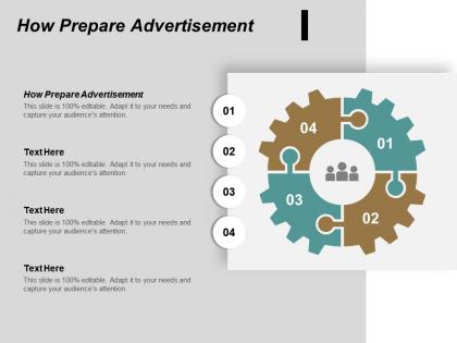 How prepare advertisement ppt powerpoint presentation portfolio visual aids cpb
