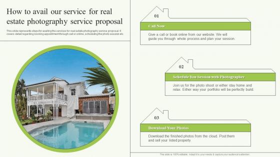 How To Avail Our Service For Real Estate Photography Service Proposal Ppt Slides Diagrams
