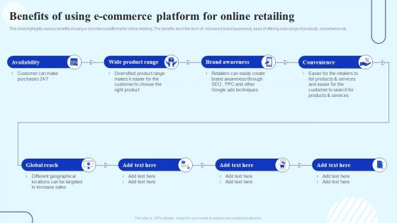 How To Boost Customer Engagement Benefits Of Using E Commerce Platform For Online Retailing