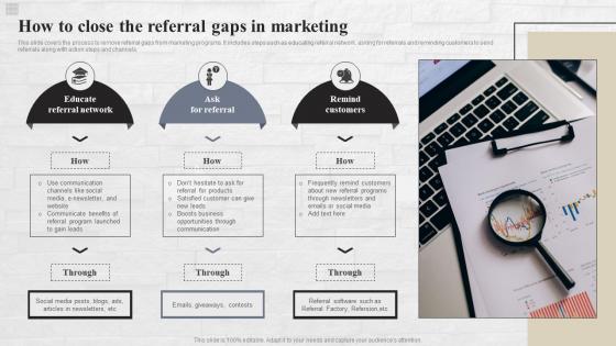 How To Close The Referral Gaps Referral Marketing Strategies To Reach MKT SS V