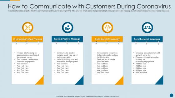 How To Communicate With Customers During Coronavirus
