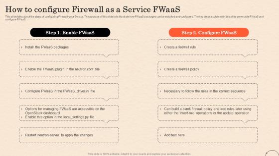 How To Configure Firewall As A Service Fwaas Ppt Infographic Template Good