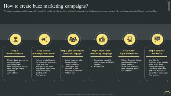 How To Create Buzz Marketing Campaigns Maximizing Campaign Reach Through Buzz