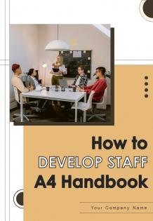 How To Develop Staff A4 Handbook HB V