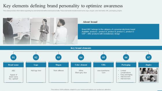 How To Enhance Brand Acknowledgment Engaging Campaigns Key Elements Defining Brand Personality