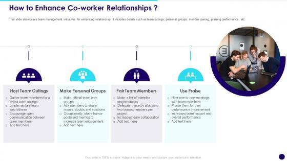 How To Enhance Co Worker Relationships Developing Effective Team