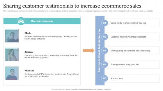 How To Increase Ecommerce Website Sharing Customer Testimonials To Increase Ecommerce Sales